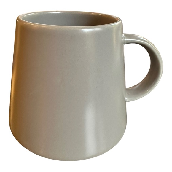 Starbucks 2013  16oz gray ceramic mug wide base embossed vertical logo - Picture 5 of 7